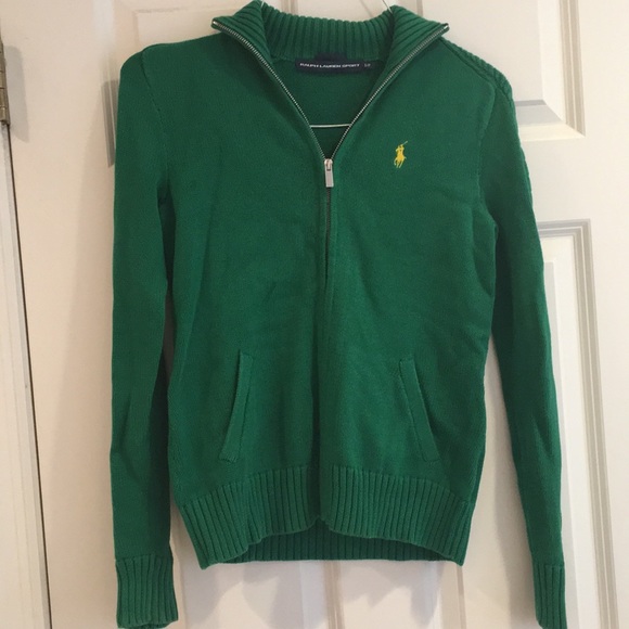 Ralph Lauren Sweaters - NEW RALPH LAUREN SPORT Green Zip Sweater - S/P